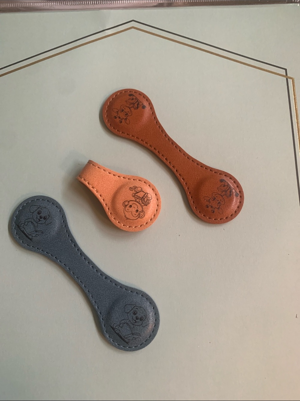 Leather book marks Bundle of 3
